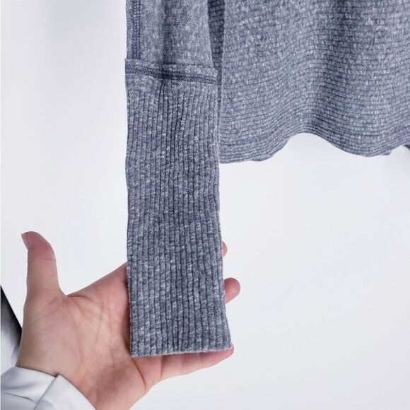 Free People We The Free Londontown Oversized Sweater Tunic In Deep Ocean - Picture 5 of 7